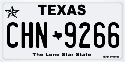 TX license plate CHN9266