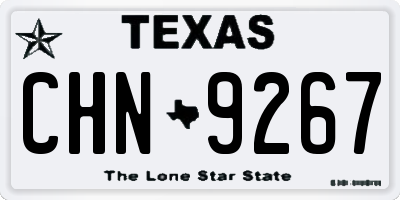 TX license plate CHN9267