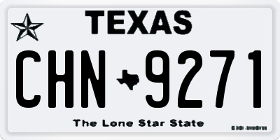 TX license plate CHN9271