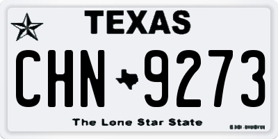 TX license plate CHN9273