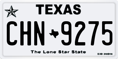 TX license plate CHN9275