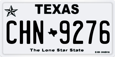 TX license plate CHN9276