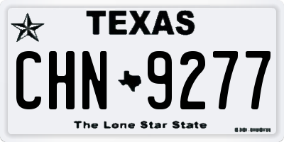 TX license plate CHN9277