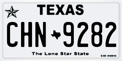TX license plate CHN9282