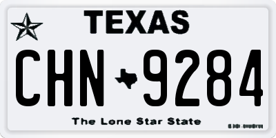 TX license plate CHN9284