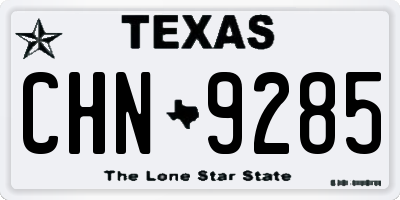 TX license plate CHN9285