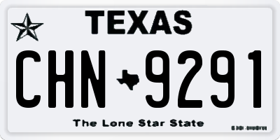 TX license plate CHN9291