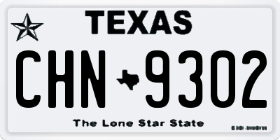 TX license plate CHN9302