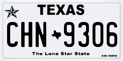 TX license plate CHN9306