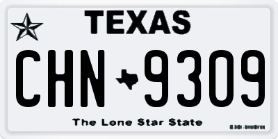 TX license plate CHN9309