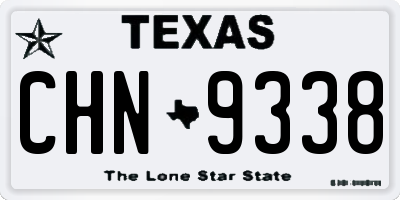 TX license plate CHN9338
