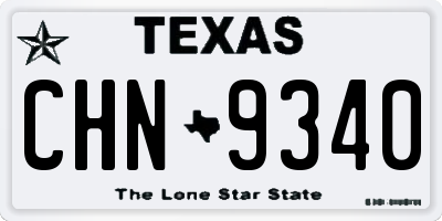 TX license plate CHN9340