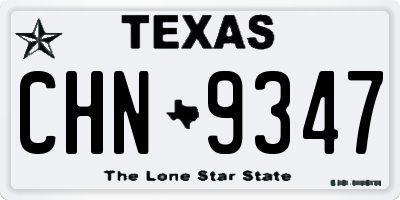 TX license plate CHN9347