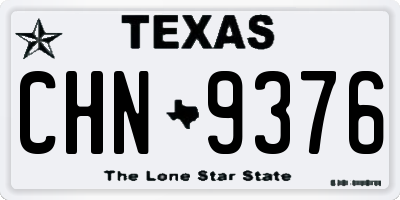 TX license plate CHN9376