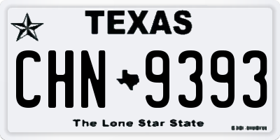 TX license plate CHN9393