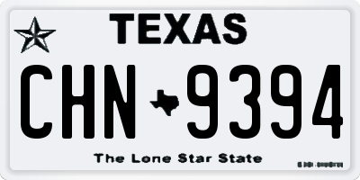 TX license plate CHN9394