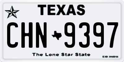 TX license plate CHN9397
