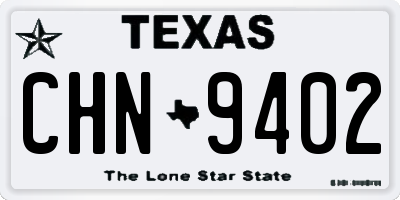 TX license plate CHN9402