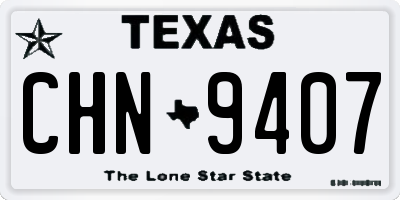 TX license plate CHN9407