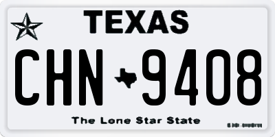 TX license plate CHN9408