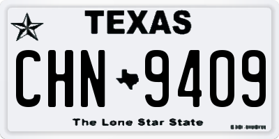 TX license plate CHN9409