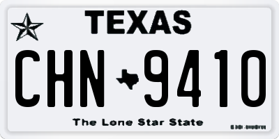 TX license plate CHN9410