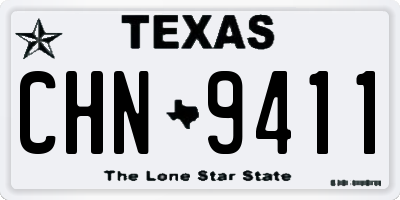 TX license plate CHN9411