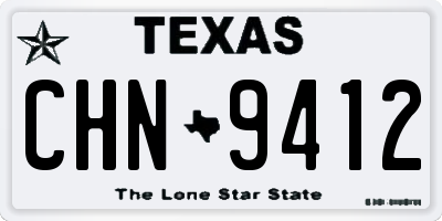 TX license plate CHN9412