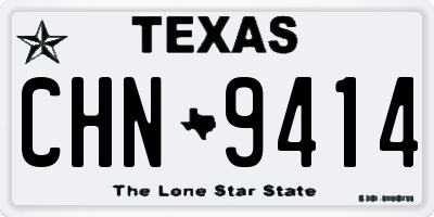 TX license plate CHN9414