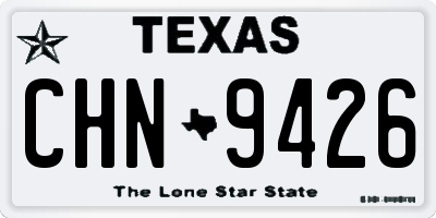 TX license plate CHN9426