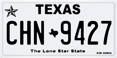 TX license plate CHN9427