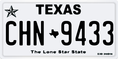 TX license plate CHN9433