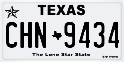 TX license plate CHN9434