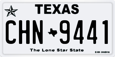 TX license plate CHN9441