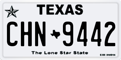 TX license plate CHN9442