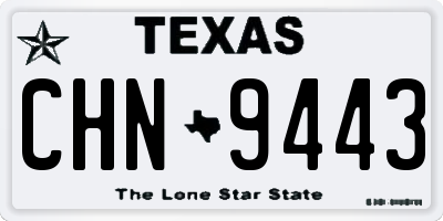 TX license plate CHN9443