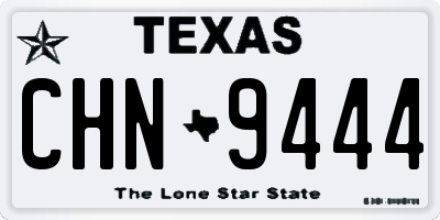 TX license plate CHN9444