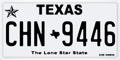 TX license plate CHN9446