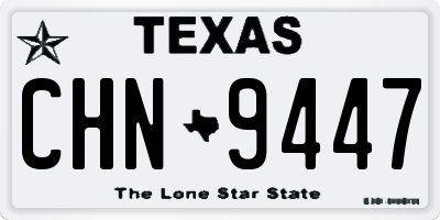 TX license plate CHN9447
