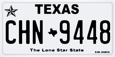 TX license plate CHN9448