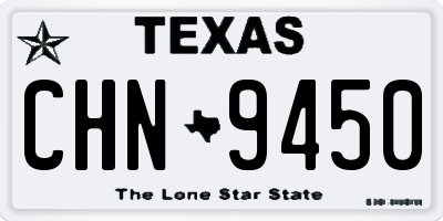 TX license plate CHN9450