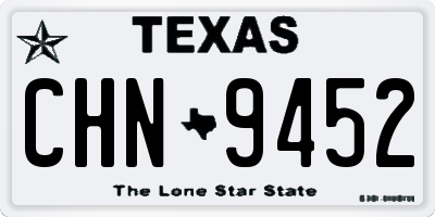 TX license plate CHN9452