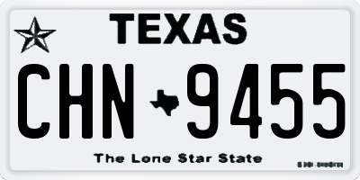 TX license plate CHN9455