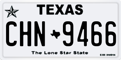 TX license plate CHN9466