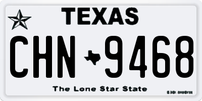 TX license plate CHN9468