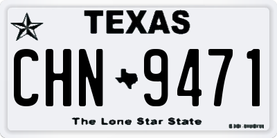 TX license plate CHN9471