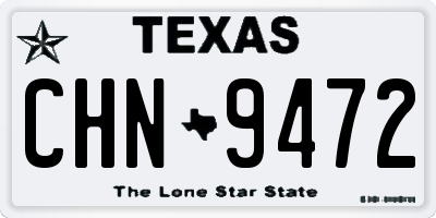TX license plate CHN9472