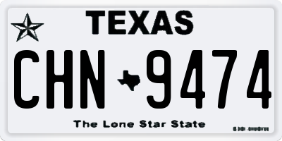 TX license plate CHN9474