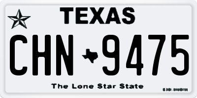 TX license plate CHN9475