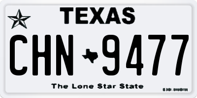 TX license plate CHN9477